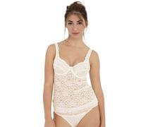Nina von C. women's bra shirt, millefleurs - Off-White - 38D
