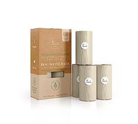 NINA WOOF Dog Poop Bags Rolls - 60 Compostable & Biodegradable for Puppy Walks, Travel, Thick Refill Housebreaking dog poo bags Premium Cornstarch Pet Poo Bags Dogs