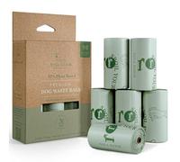 Nina Woof Eco-Friendly 92% Plant-Based Dog Poop Bags Rolls -90 Extra Thick, Durable, Leak-Proof, Odorless, Convenient Disposal - USDA Certified, Heavy-Duty Trash Bags and Garbage Bags