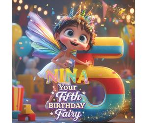 NINA, YOUR FIFTH BIRTHDAY FAIRY: A Personalized Fifth Birthday Story and Memory Keepsake for Boys and Girls - The Perfect Gift to Celebrate Turning Five