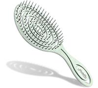Ninabella Detangling Hair Brush for Women & Men - Does not Pull, Removes Tangles, Brushes for Straight, Curly & Wet Hair - Detangle Brush - Unique Spiral Hairbrush, Mint Green