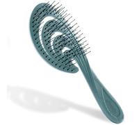 Ninabella Detangling Hair Brush for Women & Men - Does not Pull, Removes Tangles, Brushes for Straight, Curly & Wet Hair - Detangle Brush - Unique Wave Design Hairbrush, teal
