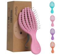 Ninabella Mini Detangling Hairbrush - Cute Colourful Octopus Detangle Brush - For Blow Dry or Brushing Wet Tangled Hair - Detangler Hair Brush - Small Hairbrush, rose
