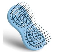 Ninabella Mini Spiral Hairbrush - Detangle Hair Brush - For Brushing Wet or Blow Dry Hair - Detangler Vent Brush - Small Hairbrushes for Travel - Cream