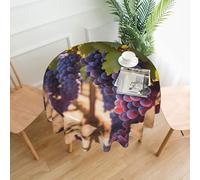 Ninainaid Desert Grapes Prints Tablecloth water-repellent fabric Washable Polyester Table Cloth Decorative Table Cover for Wedding Party Dining Banquet