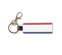 Ninainaid Dutch flag Leather Key Chain Personalized Genuine keychains Leather Car Keychain, Universal Fob Chain Holder for Men and Women.