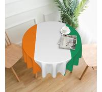 Ninainaid Flag of Cote d'Ivoire Prints Tablecloth water-repellent fabric Washable Polyester Table Cloth Decorative Table Cover for Wedding Party Dining Banquet