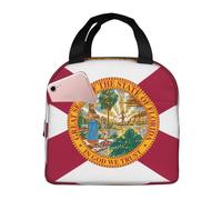 Ninainaid Flag of Florida Prints Lunch Bag Leak-Proof Simple Large Insulated Lunch Tote Bag can Keep hot and Cold, Suitable for Work, picnics, and Travel.