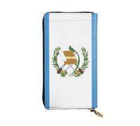Ninainaid Flag of Guatemala Printing Leather Long Clutch Wallet Large Outdoor Wallet Portable and Practical, Suitable for Both Men and Women.