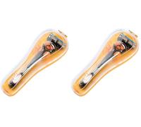 Nincha Manual Razor Travel Case Portable Plastic Manual Razor Trimmer Protector Orange (Pack of 2)