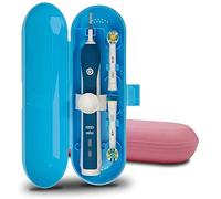 Nincha Plastic Electric Toothbrush Travel Case for Oral-B Pro Series, Blue&Pink