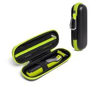 Nincha Travel Case Compatible with Philips Hybrid Electric Trimmer and Shaver, Face + Body Groomer QP2724/90, QP2834/70, QP1924/70, QP6531/70, Hard Carrying Case, Portable Bag, Black&Limegreen
