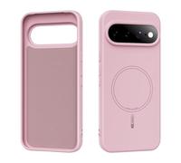 nincyee Basic Magnetic Case Compatible with Google Pixel 11 Pro XL, Solid Color Skin-friendly Liquid Silicone Hide Magnetic Shell Slim Fit Fingerprint-resistant Pink