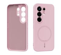 nincyee Basic Magnetic Case Compatible with Infinix Camon 50 4G, Solid Color Skin-friendly Liquid Silicone Hide Magnetic Shell Slim Fit Fingerprint-resistant Pink