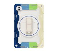 nincyee Tablet Case for Honor Pad 10 12.1", Kids Rainbow Heavy Duty Silicone Shockproof Case with Pencil Holder, Shoulder Strap, Rotating Fold Kickstand, Hand Strap