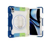 nincyee Tablet Case for Huawei MatePad Air 12" 2025/2024/Air 12X 2025, Kids Rainbow Heavy Duty Silicone Shockproof Case with Pencil Holder, Shoulder Strap, Rotating Fold Kickstand, Hand Strap