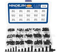 NINDEJIN 450 PCS M2 M2.5 M3 Countersunk Flat Head Laptop Computer Screw Kit
