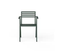 NINE 19 Outdoors Stacking Outdoor Chair With Armrests Green