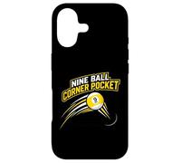 Nine Ball Corner Pocket Billiards Snooker Cue Sports Player Case for iPhone 17