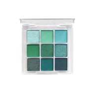 Nine-Colour Eyeshadow Plate, Green Oil, Fruit Colour, Stage Makeup, Pearl Makeup Set Professional (Green, One Size)