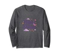 Nine & Divine: Celestial Magic for Dreamers Long Sleeve T-Shirt, Adult Unisex, Dark Heather Grey, XXL