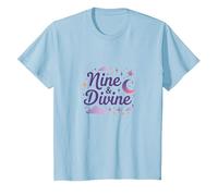 Nine & Divine: Celestial Magic for Dreamers T-Shirt, Kids, Baby Blue, 4 Years