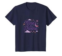 Nine & Divine: Celestial Magic for Dreamers T-Shirt, Kids, Navy, 8 Years