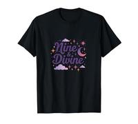 Nine & Divine: Celestial Magic for Dreamers T-Shirt, Men, Black, 6XL