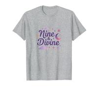 Nine & Divine: Celestial Magic for Dreamers T-Shirt, Men, Heather Grey, 6XL