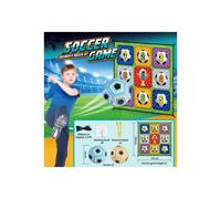 (Nine-grid palace + 2 silent footballs) Indoor golf toy Velcro football light flying dart interactive toy