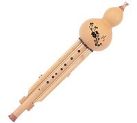 Nine-hole C Key/B Flat Hulusi Flute Professional Wide-range Hulusi Flute Instrument With Case Professional Hulusi (Color : C Key)