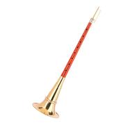 Nine-hole Mahogany Suona Musical Instrument Professional Beginner Adult Folk Suona With Accessories Suona Set(Color:Silver)