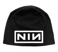Nine Inch Nails Block Logo Summer Jersey Beanie Hat in Black Nine Inch Nails Black One Size