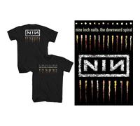 Nine Inch Nails Downward Spiral T-Shirt in Black | Size: Medium Nine Inch Nails Black M