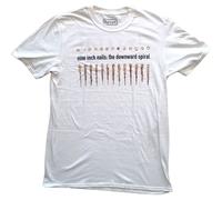 Nine Inch Nails Men's Downward Spiral T-Shirt in White | Size: Large Nine Inch Nails White L