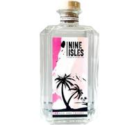 Nine Isles Peach and Lychee Gin - 70cl, 38.5% vol - Original Caribbean Infused - Handcrafted Small Batch Gin - Great Gift Idea
