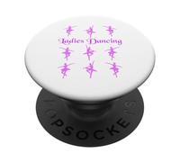 Nine Ladies Dancing Twelve Days of Christmas PopSockets Adhesive PopGrip