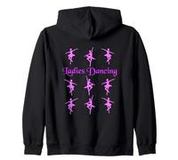 Nine Ladies Dancing Twelve Days of Christmas Zip Hoodie