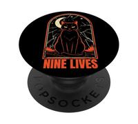 Nine Lives Cat Mystic PopSockets Adhesive PopGrip