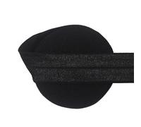 Nine Looms 1 Inch 25mm, 25 Yards Elastic Band for Sewing, Black Knit Elastic Bands Cord for Sewing Waistband and Pants Waist, High Elasticity (25Y Black)