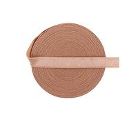 Nine Looms 2Y 3/8" Pecan Brown Fold Over Elastic Glitter Colorful FOE Spandex Band Lace Baby Headband Hair Tie Tutu Dress Sewing Trim Craft Picot Elastic Elastic Ribbon (2Y 3/8" Pecan Brown)