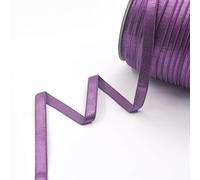 Nine Looms 5 Yards 3/8" 10mm Amethyst Elastics Spandex Bands Shiny Nylon Bra Strap Shoulder Tape Underwear Lingerie DIY Sewing Trim Elastic Cord for Sewing Waistband & Pants Waist (5Y Amethyst)