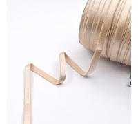 Nine Looms 5 Yards 3/8" 10mm Tan Elastic Bands for Wigs, High Elasticity Knit Spool Sewing Band for Waistbands Pants Clothes and Crafts DIY Stretch Elastic Spool for Sewing Pants Skirts (5Y Tan)