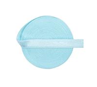 Nine Looms 5Y 3/8" Light Blue Elastic Bands for Wig Sewing Trim Satin Band Fold Over Elastic Baby Headband Hair Tie Bra Strap Dress Bra Strap Elastic Satin Elastic (5Y 3/8" Light Blue)