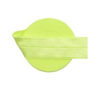 Nine Looms Shiny Fold Over Elastic Band 1 Inch 25mm 5 Yards Foe Spandex Ribbon for Hair Tie Headband Dress DIY Sewing TrimNeon Lemon Elastic Cord Elastic Rope Knit Elastic Spool (5Y Neon Lemon)