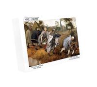 Nine Looms Wooden Jigsaw Puzzles 1000 Pieces Pieter Bruegel The Elder-The Parable of The Blind Leading The Blind Gifts Decorative Painting Puzzles Creative Gift (1000 pcs)