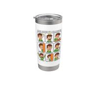 Nine Moods of A Prankster Funny Practical Joker Meme Stainless Steel Insulated Tumbler