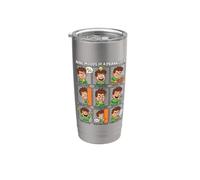 Nine Moods of A Prankster Funny Practical Joker Meme Stainless Steel Insulated Tumbler