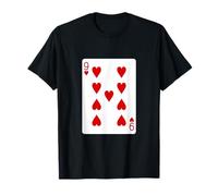 Nine of Hearts Card T-Shirt Playing Cards Tee Shirts T-Shirt