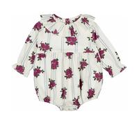 Nine organic cotton romper White 36 months